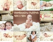Large Marshmallow PuffPelt 4x4 (48 inches x 48 inches)