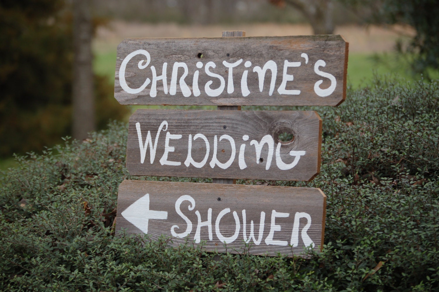 Wedding Shower Sign Romantic Outdoor Weddings Wedding Gift Planner Reclaimed Wood. Rustic Weddings. Vintage Weddings. Arrow Road Signs.