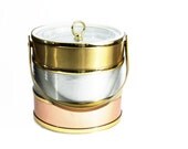 Gold, Copper and Silver Ice Bucket