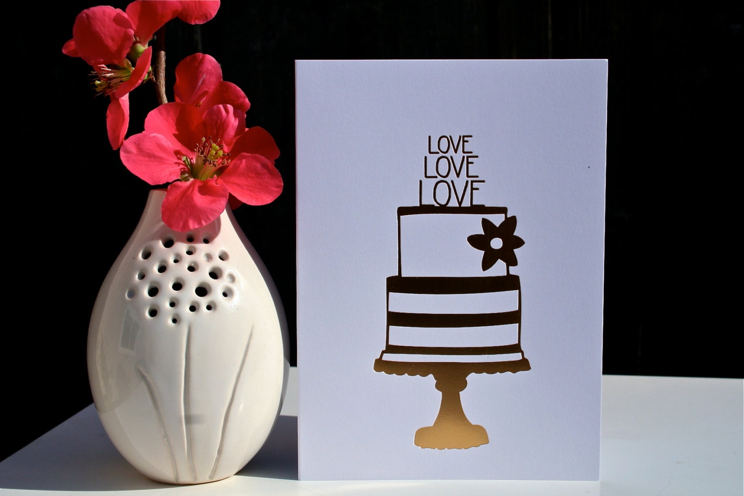 Wedding Love Gold Card