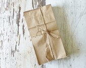 50 Brown Paper Lunch Bags, Small