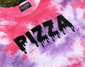 drippy pizza one size tie dye tank