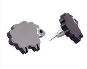 Black Sheep Stud Earrings,Plexiglass Jewelry,Lasercut Acrylic,Gifts Under 25