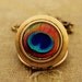 The Eye - Photo Locket Necklace - Colorful Peacock Feather