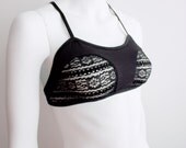 Convertible "Curve" Bra - Sheer Black Lace with Bamboo Jersey