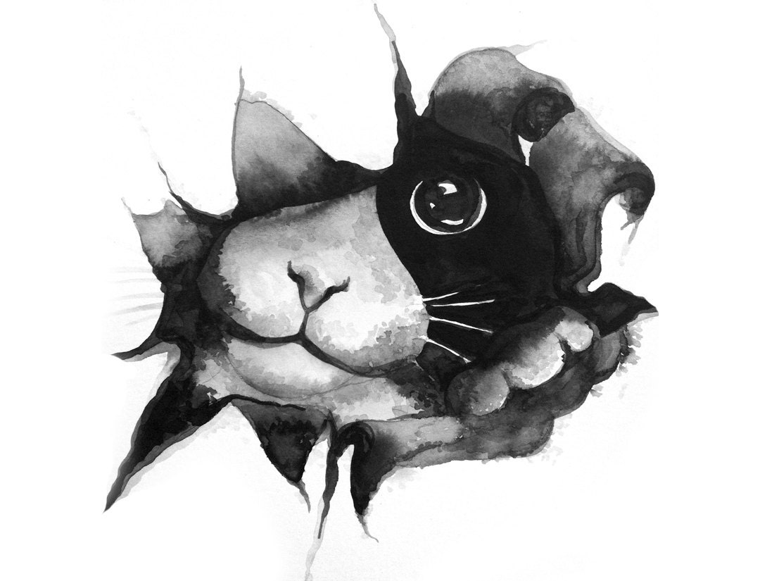 SURPRISE Original illustration, 9x12