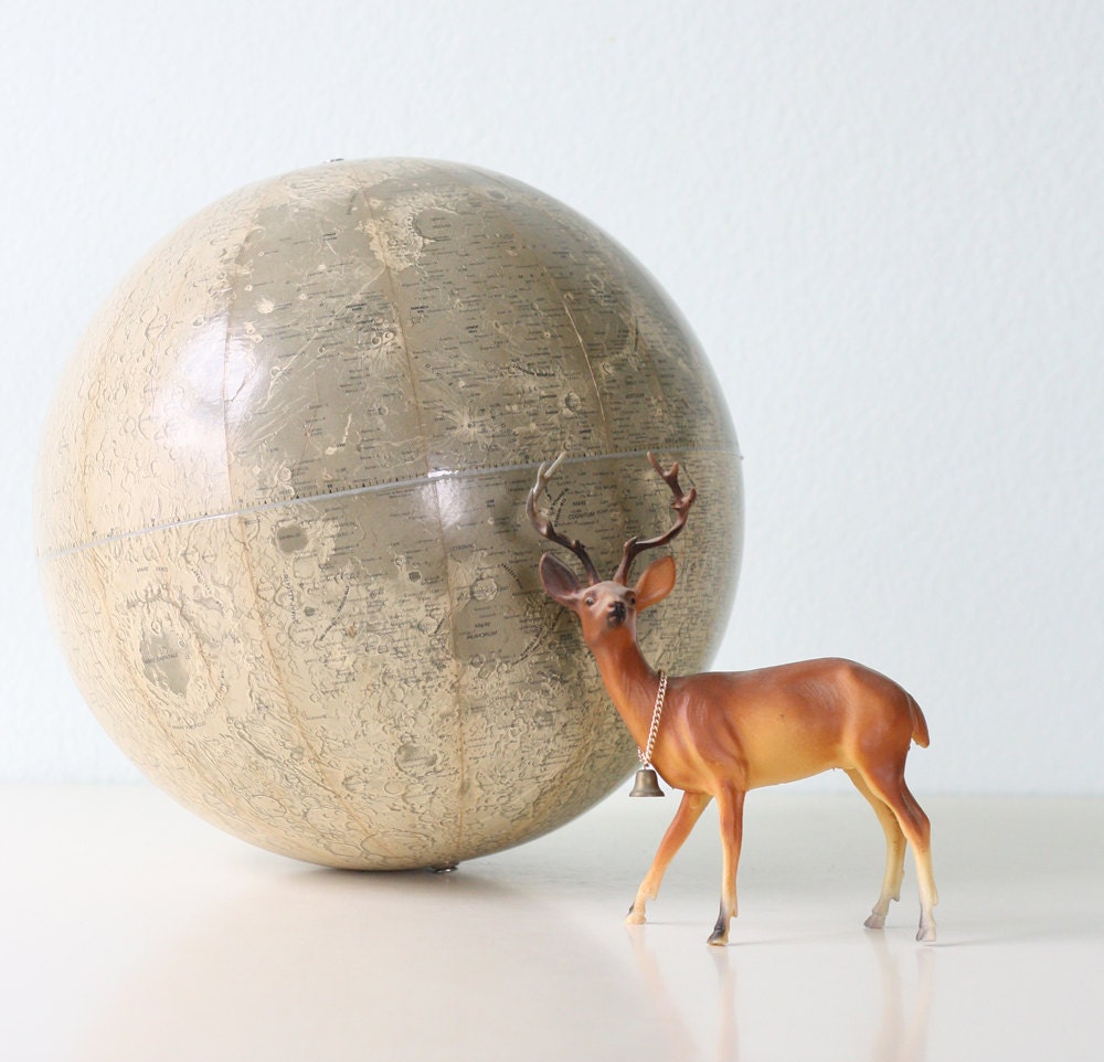 Vintage Moon Globe - 12" Globe by Rand McNally