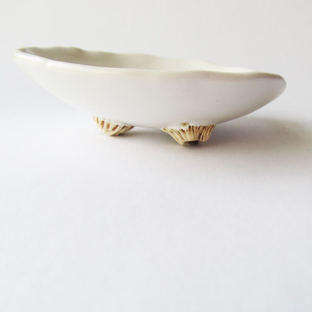 Little White Dish with Barnacle Feet