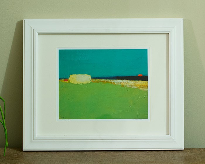 Fine Art Print 8x10 Archival Matted giclee print - from original oil painting House On Beach- Signed
