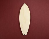 Surfboard Shape Unfinished Wood Laser Cut Shapes Crafts Variety of Sizes