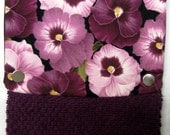 Kitchen towel, bar towel, oven, snap top towel, guest towel, gorgeous pansies