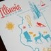 11 x 14 Letterpress Illinois Print