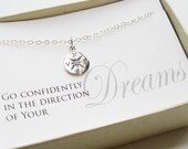 Compass Necklace, Sterling Silver - Graduation Gift, Graduate Gift, Class of 2013, Graduation necklace