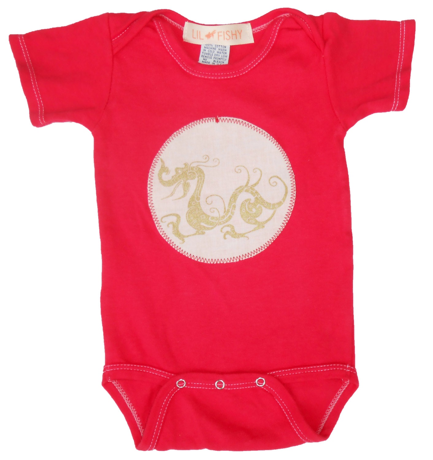 On Sale... Hand dyed and printed dragon onesies