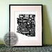 Arizona - typography map art print 8x10 - customizable state poster wedding print engagement gift graduation gift anniversary wall art decor