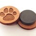 Paw Print Wooden Magnets - Set of 4