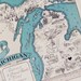 Texas Map - Spring Break - Vintage Map of Texas - A Fun and Funky 1930s Vintage Picture Map of Texas to Frame