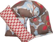 GIFT SET - Microwavable Wrap and Eye Pillow - Flaxseed and Lavender