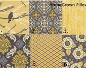 Two Decorative Throw Pillow Covers, Joel Dewberry Fabric, Aviary 2 - Mix and Match - 24 x 24