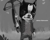 Walking Dead Daryl Dixon Boston Terrier
