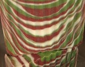 Strawberry Tiger Stripe Artisan Soap