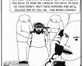 Jesus held hostage PRINT