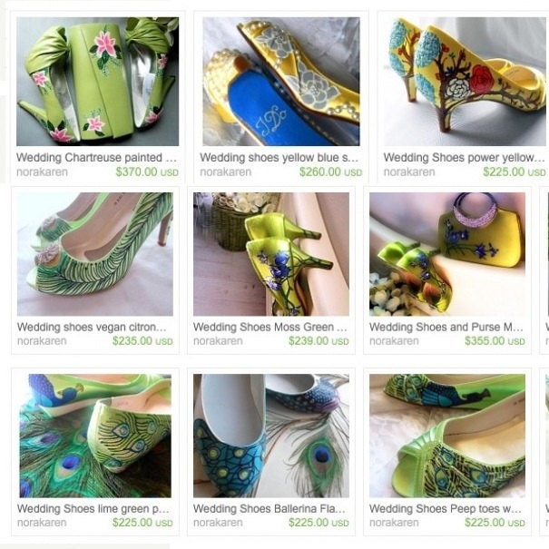 Design your own Color Block Wedding Shoe custom
