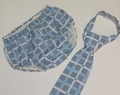 Toddler Baby boy Necktie and  Diaper cover Set 12-24 month size Cake smash