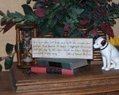 Wooden Decoupage Sign Home Decor, Traditional, Encouragement, Rustic, Inspirational, Thoreau Quote