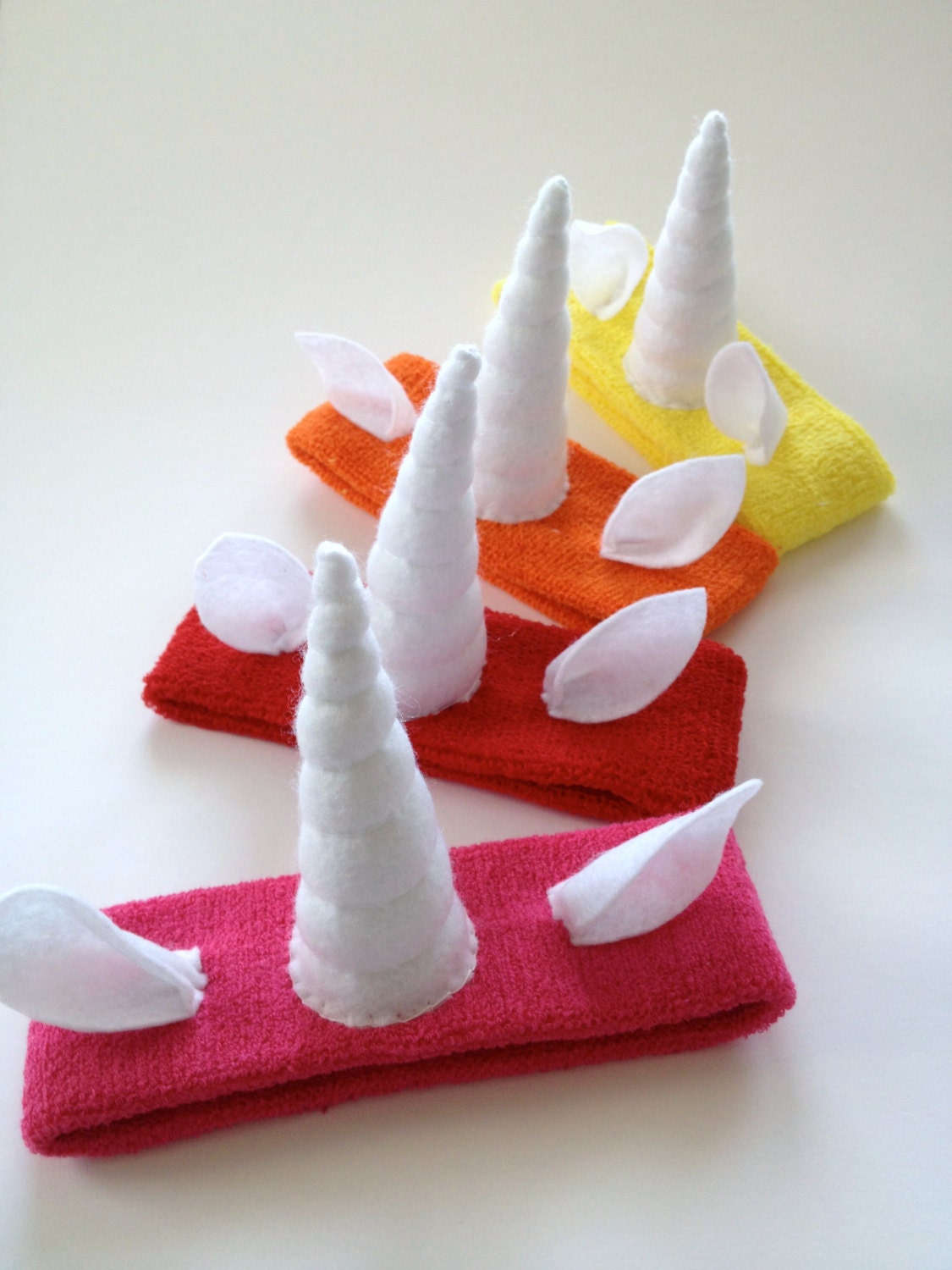 Unicorn Horn Sweatband - Pick your color Rave Cosplay Burning Man Must Have