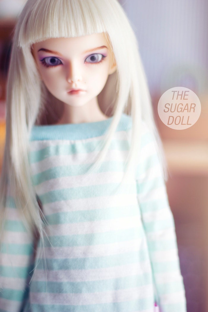 Mint Stripes (new version) sweater for MSD size bjd dolls Unoa Minifee