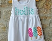 POPSICLE PARTY -  Monogram Personalized Dress - 12m-8 years  - Julianne Originals