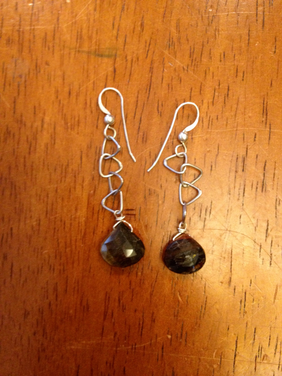 Jasper with vintage chain