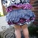 Ruffled Diaper Cover, Ruffle Bloomers, Rockabilly, Punk, Children Clothing, Sizes 3T to 5T