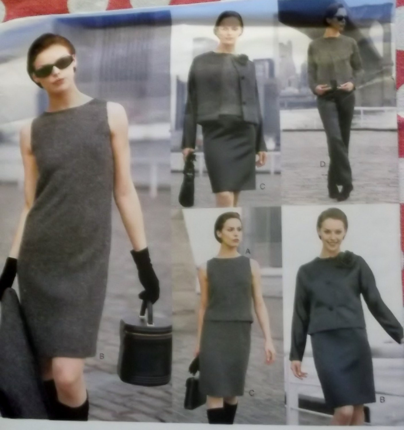 Easy  Misses or Petite Jacket, Dress, Top, Skirt and Pants Vogue 1687 Pattern,  Size 12 14 16, Uncut