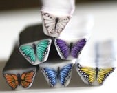 Butterfly Canes, Polymer Clay Canes, Flutterby Blue Morpho Monarch Cabbage White e442