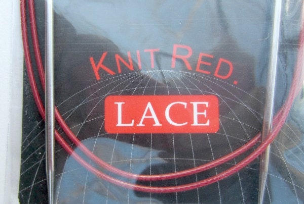 STASH SALE ChiaoGoo Knit Red Lace Knitting Needles FREE Shipping