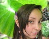 Purple Orange Tip Butterfly Ear Cuff Jewelry