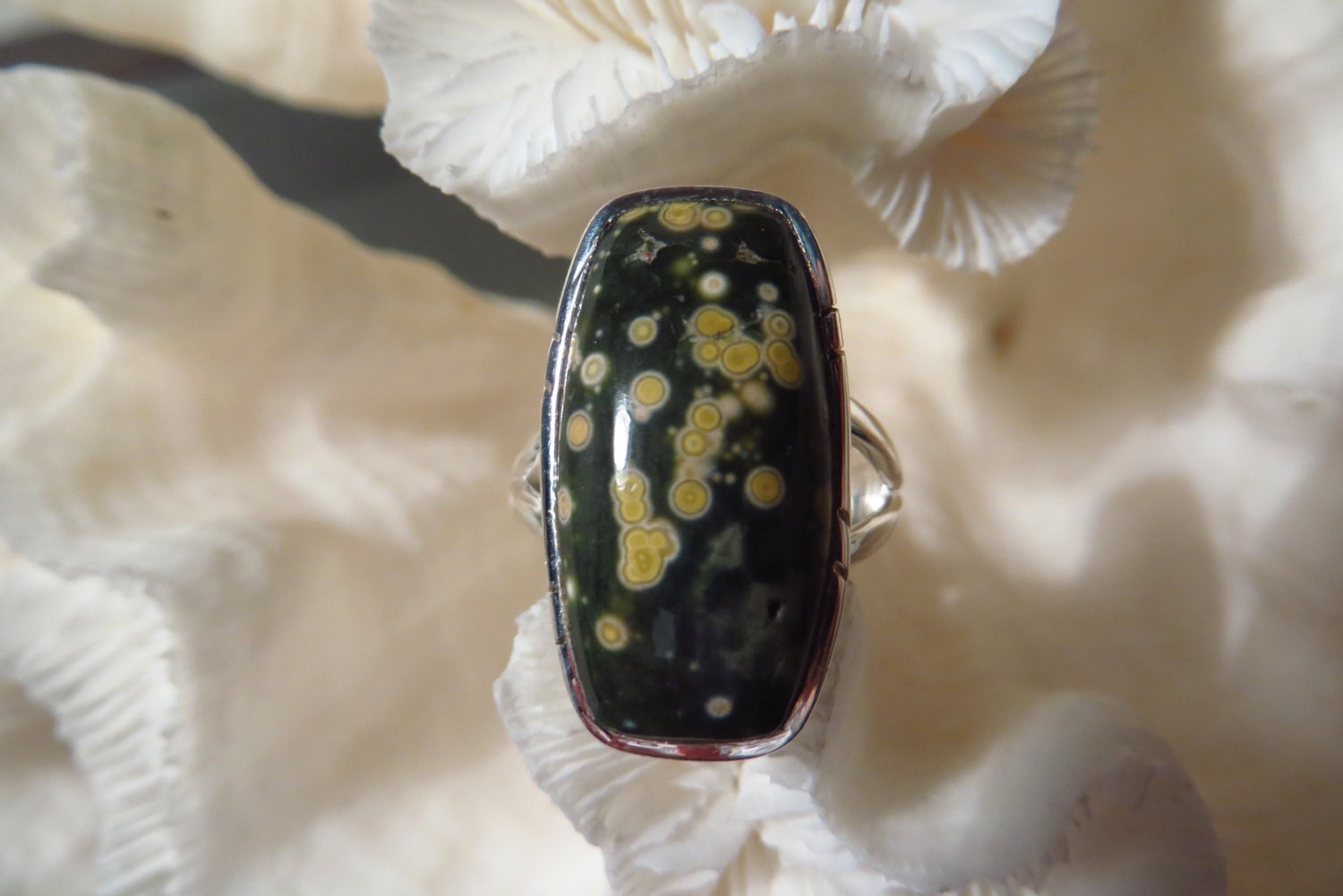 Ocean Jasper Ring Size 7.5