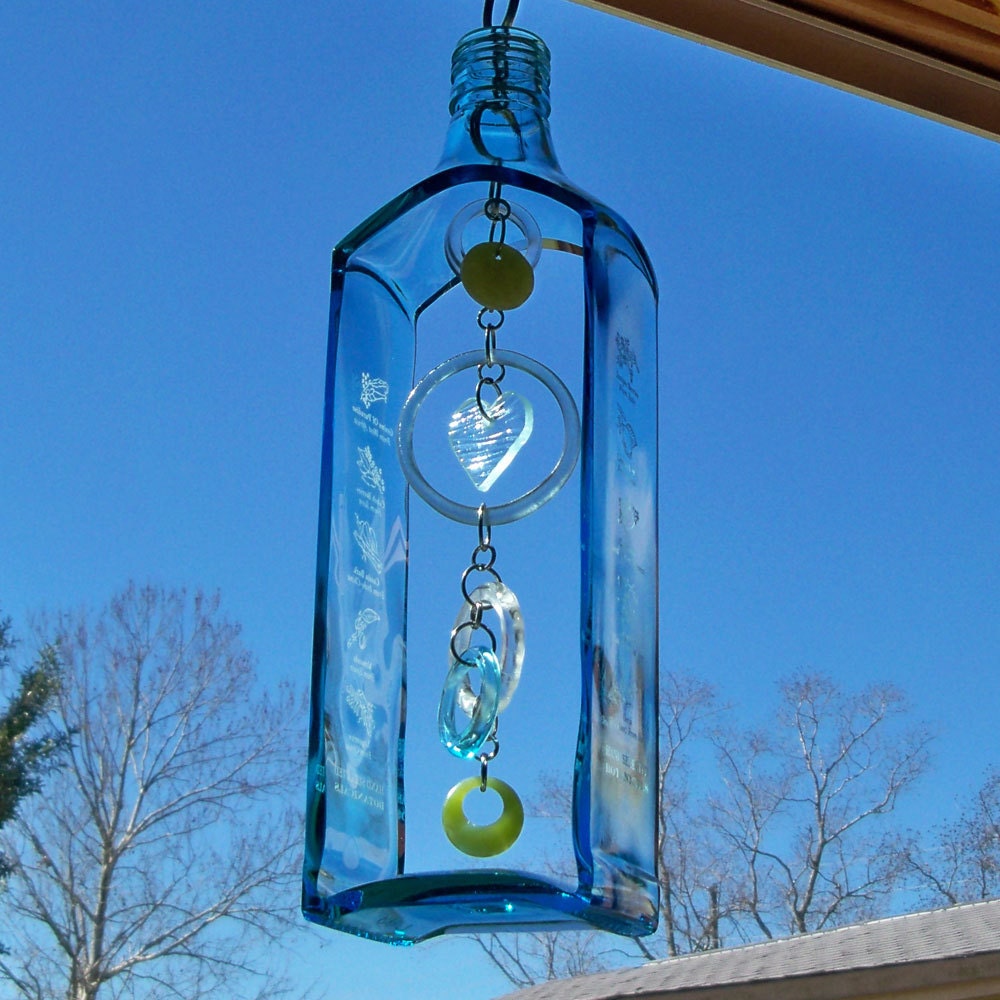 Bombay Sapphire Bottle Windchime