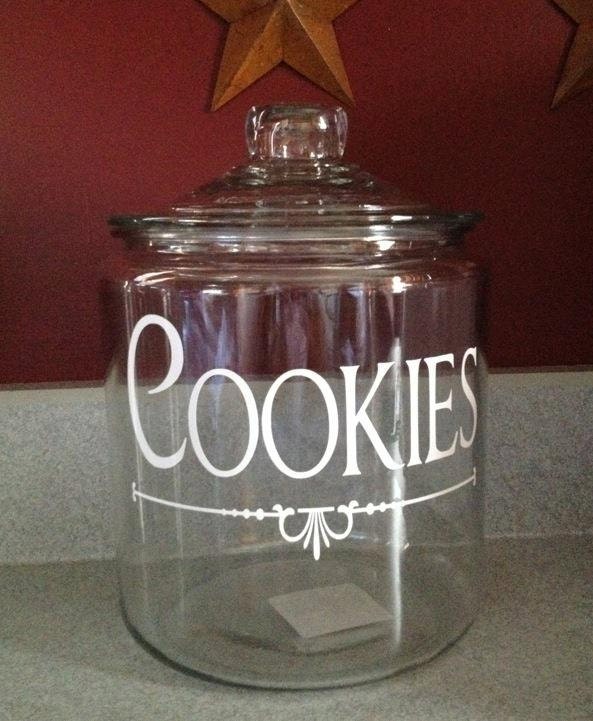 Custom Vinyl Cookie Jar Label