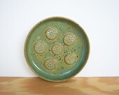 Stoneware Ceramic Soap Dish in Spring Green Glaze
