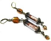 Ancient Romance Series - Tudor Jewels Collection - Elizabeth I Earrings with Topaz Swarovski Crystal