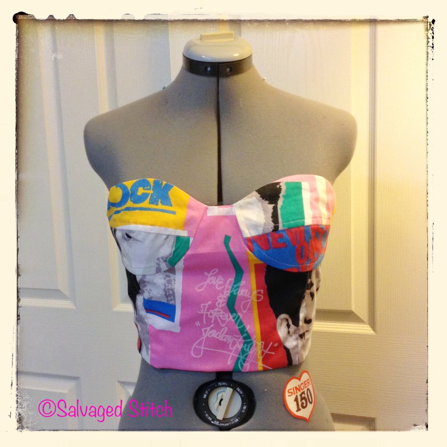 CUSTOM Order NKOTB New Kids On The Block Bustier Bra Sexy Top 90s Retro The Package Tour