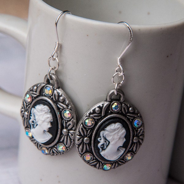 Cameo earrings