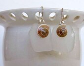 Sea Glass Earrings - Gift Idea - 10% off Coupon Code at Chekout - Free Shipping in the USA