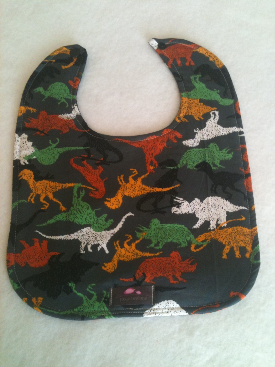 Baby Bib-  Dinisaurs 10 x 12.5