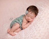 Newborn Dainty Flower Tie Back Headband, Photography Prop