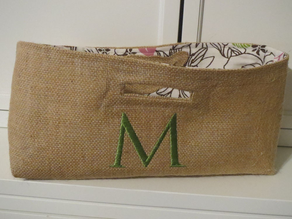 Not Your Usual Wine Bag Monogrammed Burlap