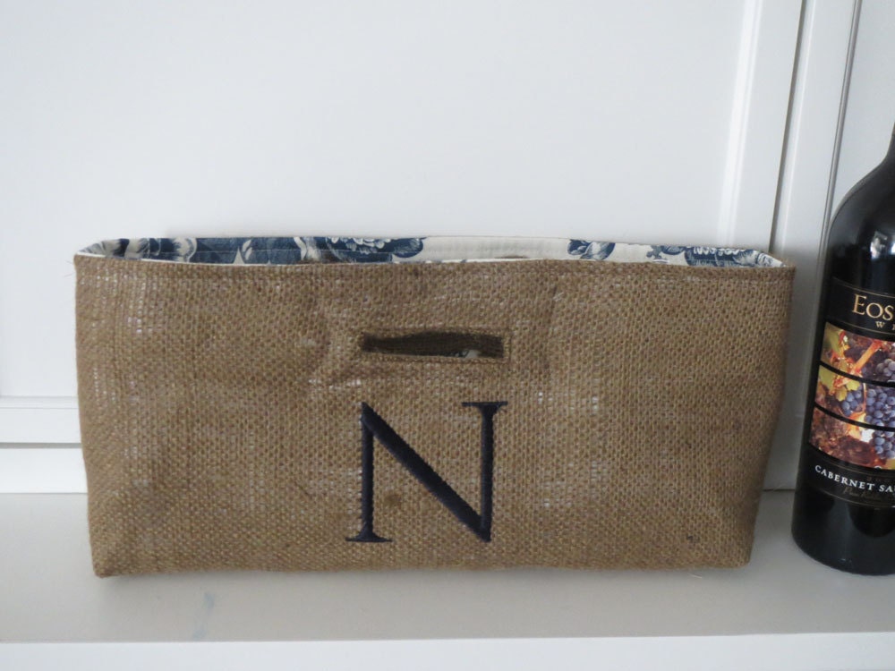 Not Your Usual Wine Bag Monogram with Toile Lining